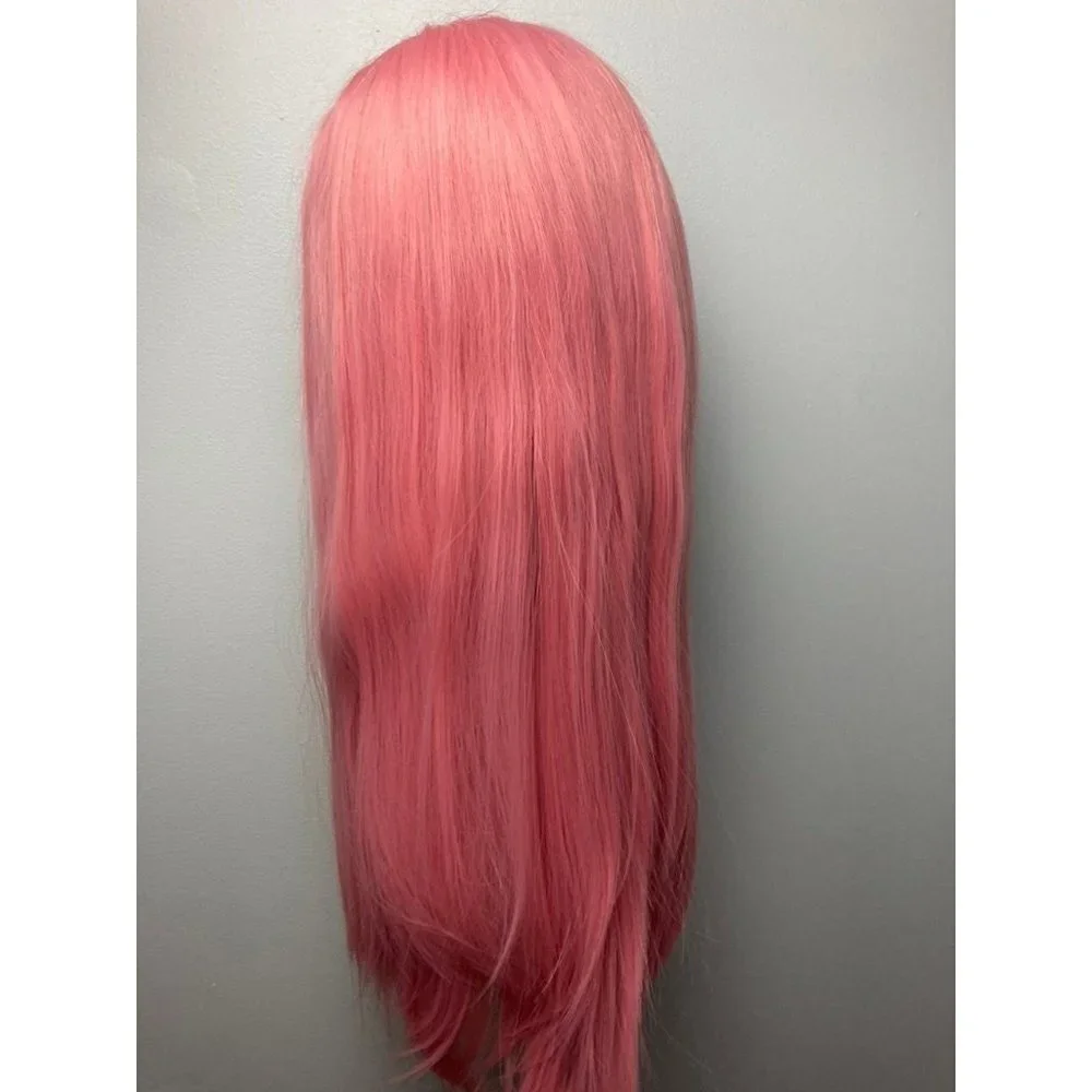 Straight Pink Lace Front Wig